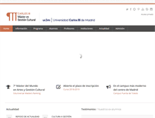Tablet Screenshot of mastergestioncultural.eu